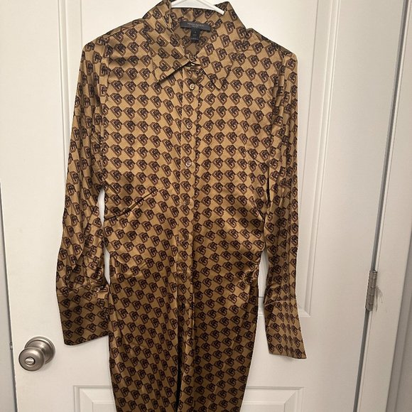 BANANA REPUBLIC Enchant Silk Shirtdress - Picture 2 of 4